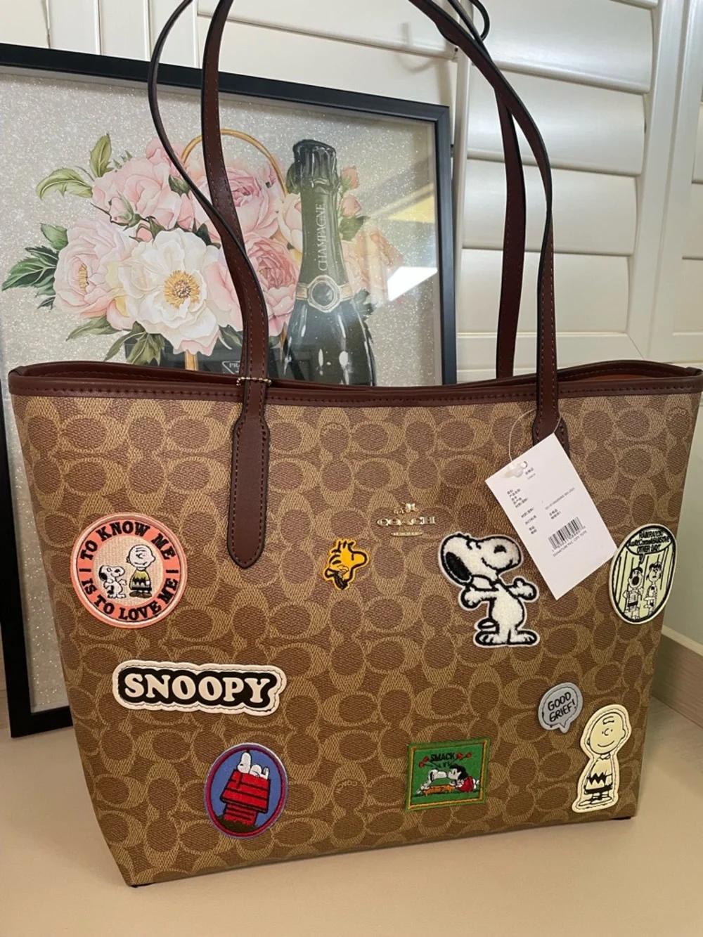 Coach Snoopy City Tote - Picture 2 of 7